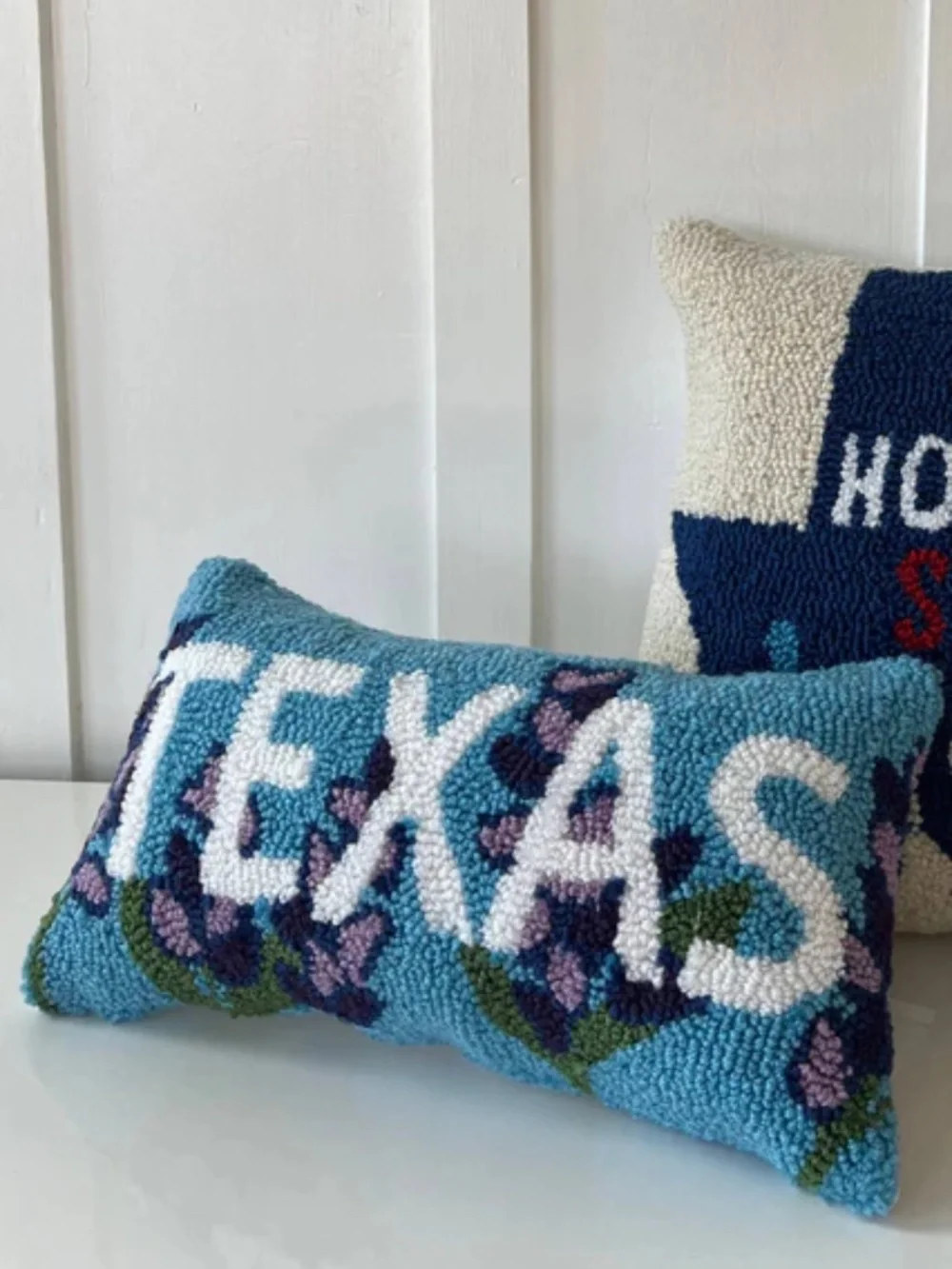 NWT Texas Blue Bonnet Hook Pillow